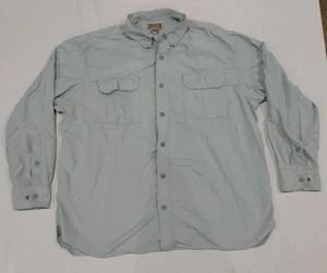 Duluth Trading Hemd grau Nylonmischung Druckknopfleiste Langarm belüftet Herren Größe XL - Bild 1 von 7