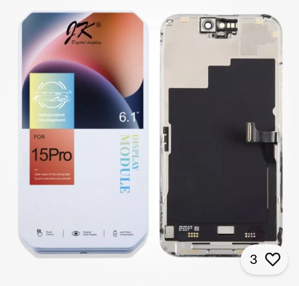 For IPHONE 15 PRO LCD INCELL Display Touch Screen Digitizer Replacement Assembly - Image 1 of 1
