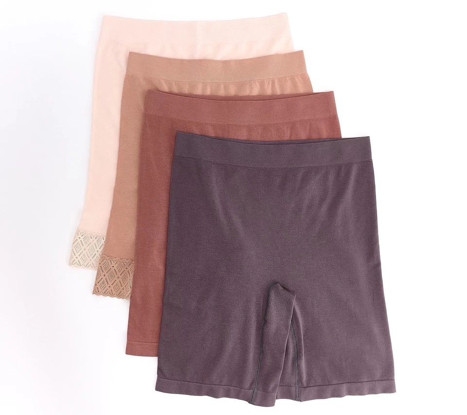 Breezies Set of 4 Comfort Breeze Seamless Long Leg Panties Tonal Pack XL New - Image 1 of 1