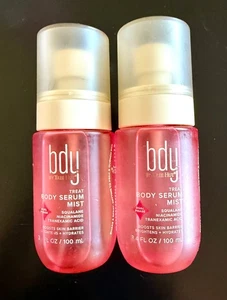 TWO bdy Body Serum Mists Tree Hut Dual Phase Brightens Hydrates 100 ml 3.4 oz - Picture 1 of 7