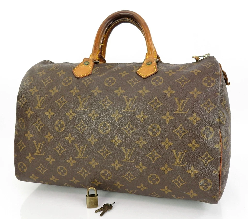 Auténtico bolso de mano Louis Vuitton Speedy 35 con monograma Boston #62264 Foto 1 de 4
