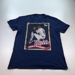 American Classics Major League Rick Vaughn Shirt Adult Large Blue Movie Logo - Picture 1 of 7