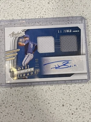 2021 Panini Absolute - Tools of the Trade 2 Swatch Signatures T.J. Zeuch... - Image 1 of 3