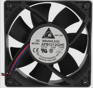 Delta Electronics AFB1212GHE-CF00 Very High Speed Cooling Fan 120x120x38mm 3 Pin - Picture 1 of 3