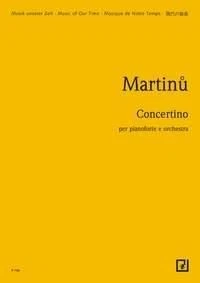 Concertino H 269 Bohuslav Martinu Studyscore Orchestra and Piano Schott Music - Image 1 of 4