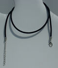Black Velvet Round Cord Necklace For Pendants