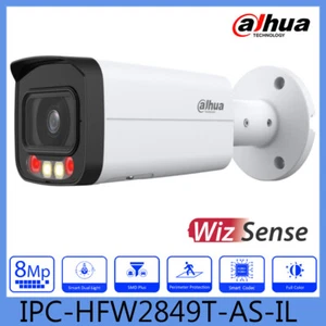 DAHUA 8MP IPC-HFW2849T-AS-IL WizSense Smart Dual Light Fixed-focal Bullet Camera - Picture 1 of 3