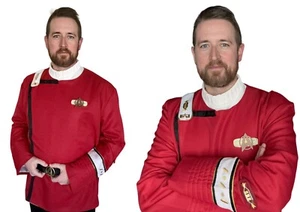 TWOK II-VI Star Trek Wrath of Khan Uniform Kostüm Sternenflotte Halloween Outfit - Bild 1 von 10