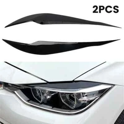 MODIFIED MOTORS Gloss Black Headlight Eyebrow Covers for BMW F30 F32 F33 F80 M3 F82 M4