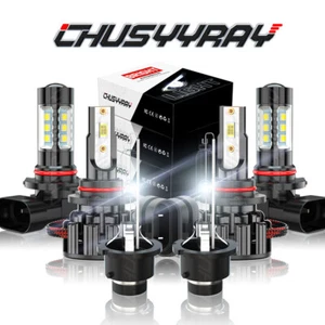 For Lexus RX350 2007-2009 6x LED/HID Headlight Kit High/Low Beam Fog Light Bulbs - Picture 1 of 24