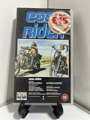 EASY RIDER Peter Fonda, Jack Nicholson (VHS VIDEO, 1969)  RARE VINTAGE - VGC - Image 1 of 4
