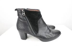 Hispinatas genuine leather ankle boots in black size EU39/US8.5 - Foto 1 di 12