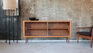 60er Vintage CFC Silkeborg Teak Sideboard Vitrine Kommode Mid-Century Danish 60s - Bild 1 von 11