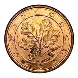 2007 A Federal Republic Of Germany 1 Euro Cent Oak Twig World Coin Berlin Mint - Picture 1 of 3