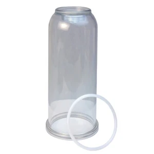 TAZZA AMPOLLA FILTRO PORTA CARTUCCIA 10" 254MM UNIVERSALE RICAMBIO+ANELLO ORING - Foto 1 di 4