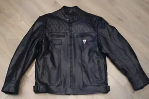 Black Leather RK Sports Motorcycle Jacket XXL - Picture 1 of 5
