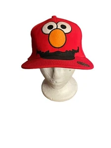 Sesame Street Elmo Baseball Fitted 7 1/4" Hat Cap Red Flexible - Picture 1 of 10