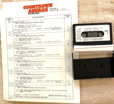 5/18/85 JOHN LEADER'S COUNTDOWN AMERICA FEATURES COMMODORES; PRINCE; HR 1&2 ONLY - Image 1 of 4