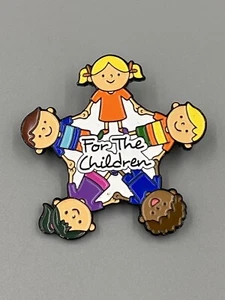 2019 Per I Bambini - Bottone Spilla Bavero Bambini Tenendo per Mano - Foto 1 di 4