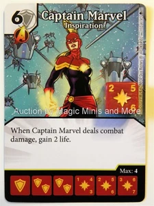 Avengers Age of Ultron CAPTAIN MARVEL Inspiration #110 rare Dice Masters Karte - Bild 1 von 1