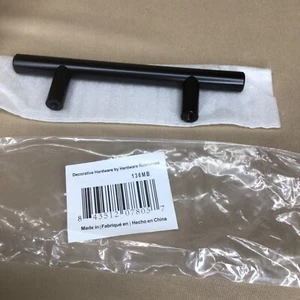 2-(Pack of 10) 3" c-c Matte Black Kitchen Cabinet Drawer Pulls Bar Pull 136MB - Picture 1 of 4