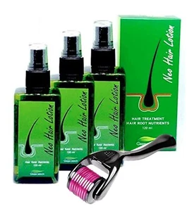 3x Neo Hair Lotion + Derma Roller Neo Hair Treatment Complete Package (number 2) - Picture 1 of 6