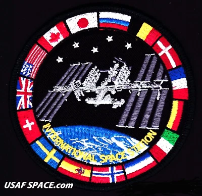 AUTHENTIC AB Emblem ISS - International Space Station - FLAGS - NASA SPACE PATCH - Image 1 of 4