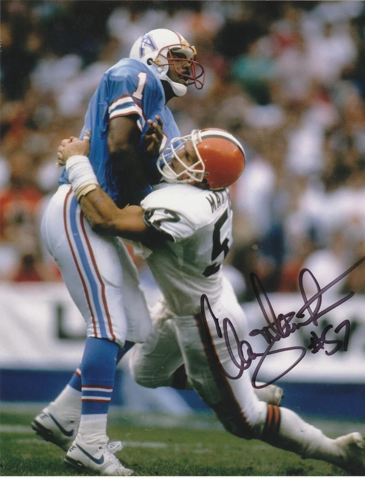 CLAY MATTHEWS  CLEVELAND BROWNS  ACTION SIGNED 8X10 - Image 1 of 1
