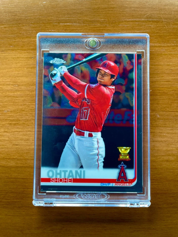 Tarjeta de inversión Shohei Ohtani RARA ROOKIE RC TOPPS CROMADA SSP MVP ANGELS COMO NUEVA Foto 1 de 4