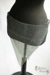 Aluminum Medieval Knight Chainmail Skirt 10 mm Butted Halloween - Picture 1 of 2