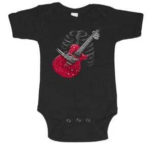 Guitar Gifts Baby Shirt Infant Clothing Clothes Tee Shirt Bodysuit One Piece - Picture 1 of 1