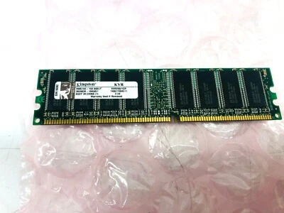 Kingston 1GB PC3200 DDR-400MHz EEC Unbuffered 184-Pin DIMM RAM Module KVR266/1GR - Image 1 of 3
