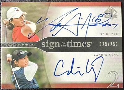 SE RI PAK CANDIE KUNG 2004 SP Authentic Golf Sign Of The Times Dual AUTO #d /250 - Image 1 of 2