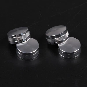 Silver Air Conditioning & Volume Knob Trim Ring For Infiniti G37 07-13 US - Picture 1 of 12