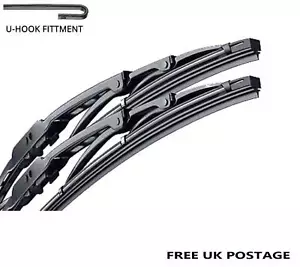 ONE PAIR OF WINDSCREEN WIPER BLADES 22 INCH & 20 INCH SET OF 2 HOOK FITTING - Picture 1 of 6