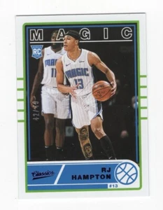 2020-21 PANINI CHRONICLES CLASSIC PURPLE 42/49 ROOKIE RJ HAMPTON MAGIC #645 - Picture 1 of 2