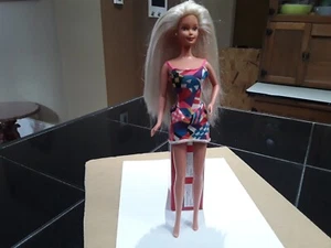Vintage Mattel Barbie Doll Long Blonde Hair Retro Skirt 1966 Indonesia Old Toys - Picture 1 of 7