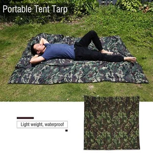 Portable Lightweight Rainproof Tent Tarp For Outdoor Activities ERT - Picture 1 of 22