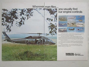 10/1977 PUB HAMILTON STANDARD SIKORSKY UH-60A BOEING BELL F-15 C-141 ORIGINAL AD - Imagen 1 de 1
