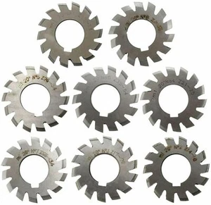 8pcs PA20 Bore22 #1-8 Involute Gear Cutters Module Size Can Select - Picture 1 of 1