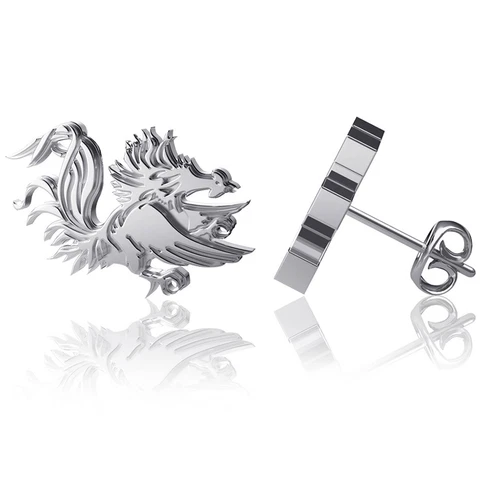 Dayna Designs South Carolina Gamecocks Silver Post Earrings Cover