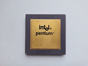 Intel Pentium 60 A80501-60 SX835 rare FDIV bug vintage CPU GOLD