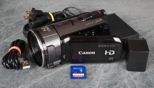 Canon VIXIA HF S100 Full HD 1080p AVCHD Flash Camcorder 10x W/ Extras Tested F/S - Picture 1 of 12