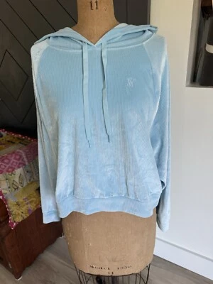 Victoria Secret на точку Luxe порошок синий толстовка большой бархат ~ мягкий - Изображение 1 из 4