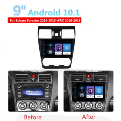 For 16-18 Subaru Forester WRX 9'' Android 10.1 Head Unit Stereo GPS Navi Player - Image 1 of 4
