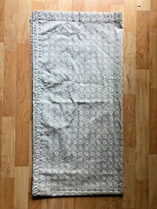 Threshold 100% Cotton Fabric Shower Curtain Green/White Geo Design - Picture 1 of 9