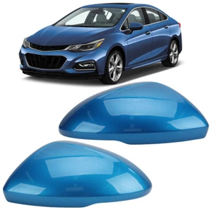 1Pair Door Mirror Cover Housing Cap For Holden Astra BK 2017 2018 2019 Ice Blue - Picture 1 of 13
