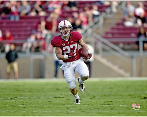 Christian McCaffrey Cardinals UnSigned Rushing for Touchdown vs Utah Photo Cover