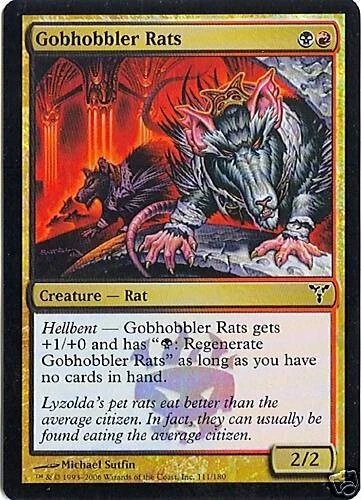 MTG - Dissension - Gobhobbler Rats - 2X - Foil - NM - Image 1 of 1