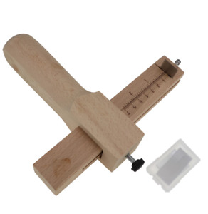 Adjustable Leather Craft Cutter Strap Belt DIY Hand Cutting Tools Wooden Strip